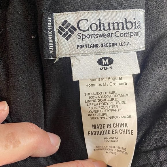 Columbia Omni-Shield Advanced Repellency Snow Pants, men's M suspenders like new - Picture 11 of 11